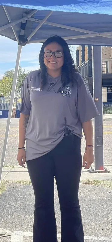MarTech security guard at her post