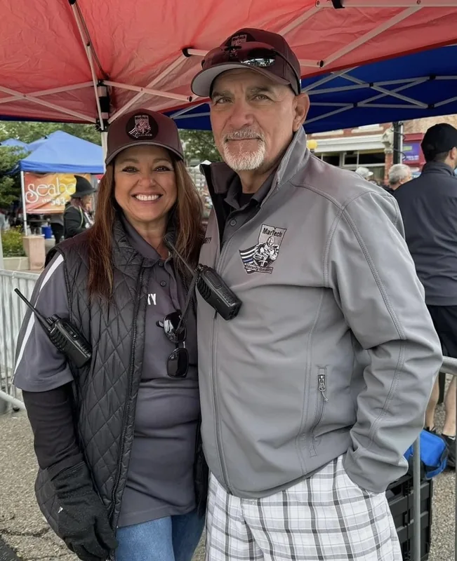 Paul and Renee Martinez working an event together