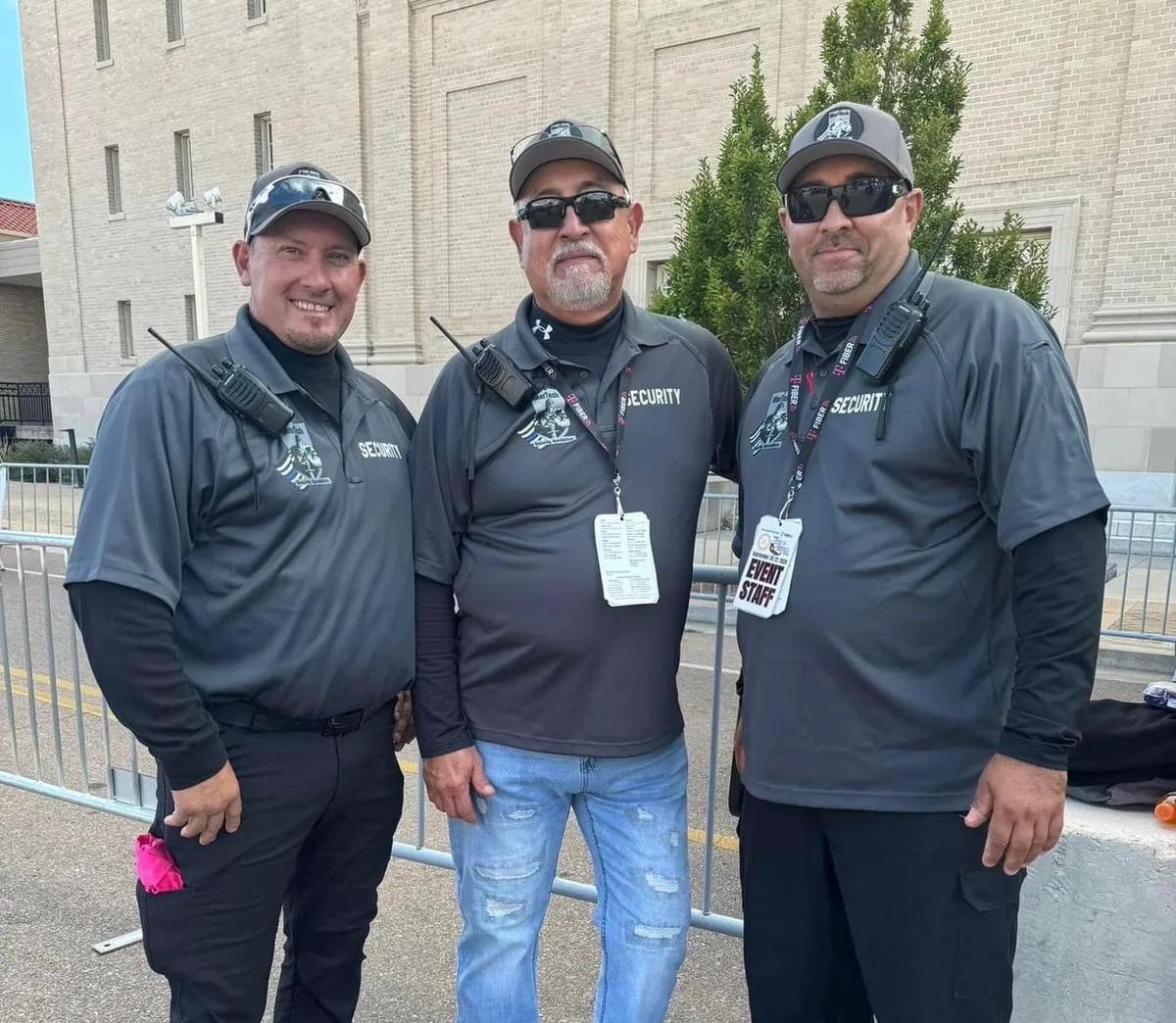 Paul Martinez with two MarTech security team members